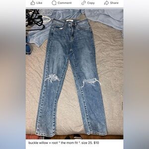 buckle willow + root size 25 “the mom fit “